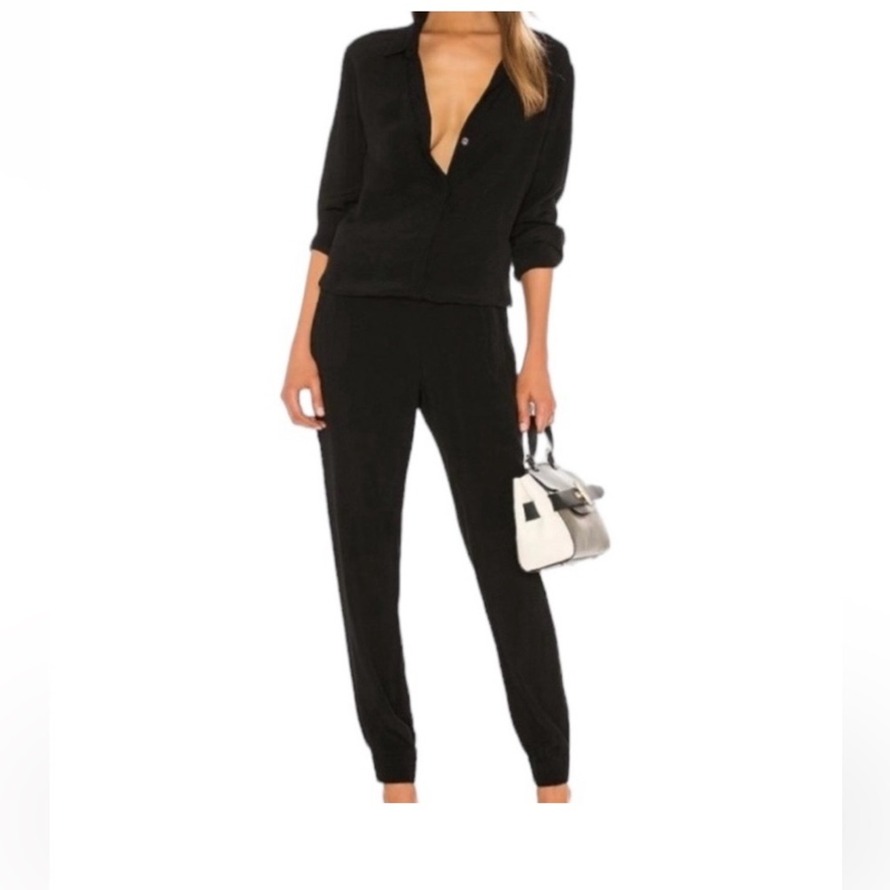 EUC - Madewell Pull On Long Sleeve Black Jumpsuit | Size S & M